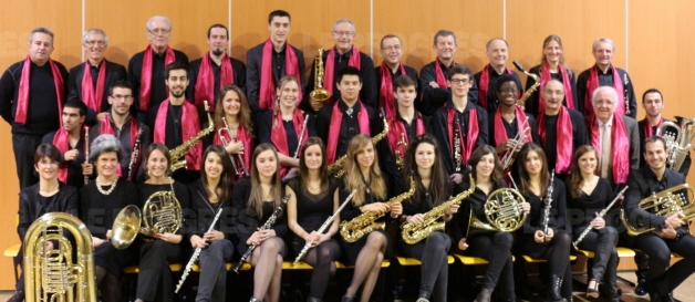 Les jeunes
musiciens sont nombreux au sein de l'Harmonie de la Chazotte.  Photo
Marcel Rascle