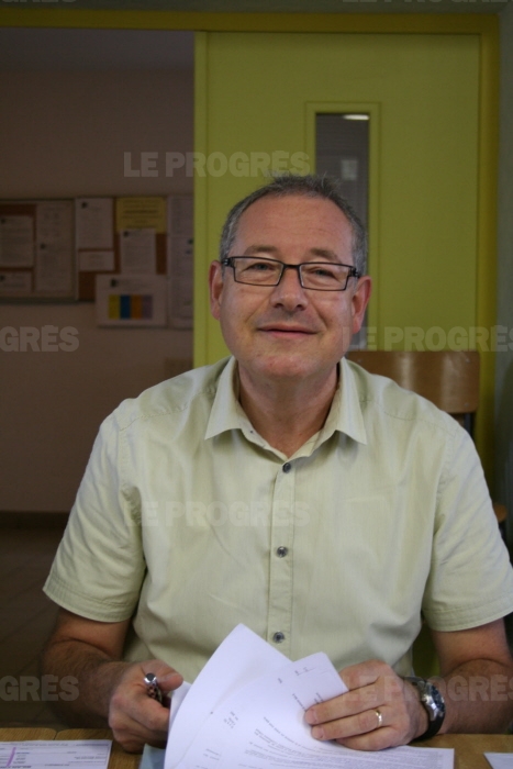 Pierre
Grail, président de l'Harmonie de la Chazotte.  Photo Marcel Rascle